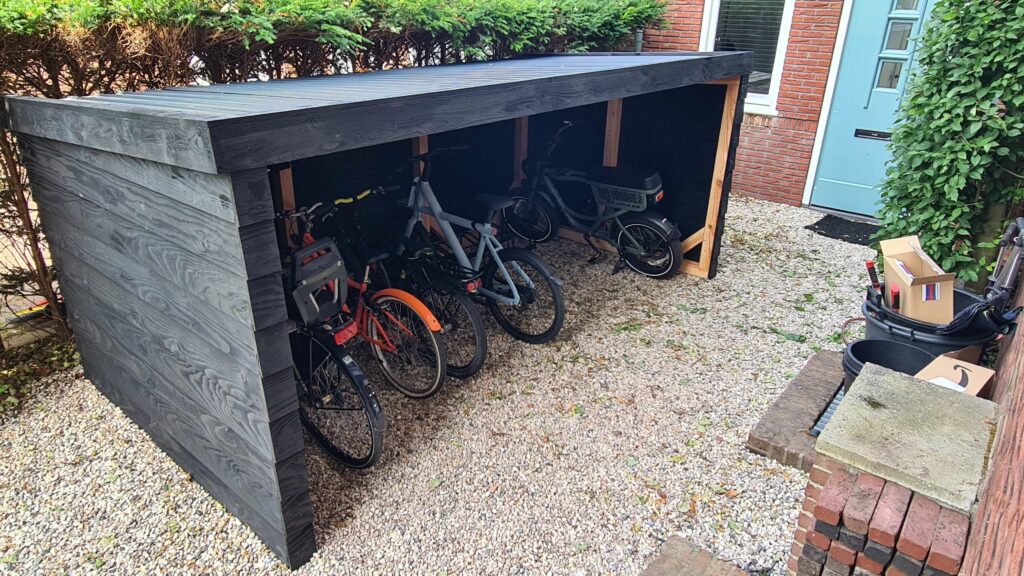 Fietsenberging zwart Douglashout