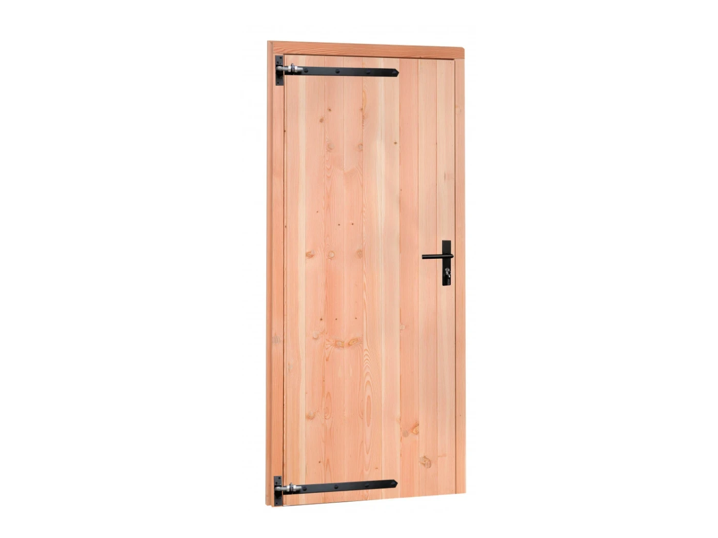 Douglas deur, enkel, met slot en deurbeslag MYWOOD