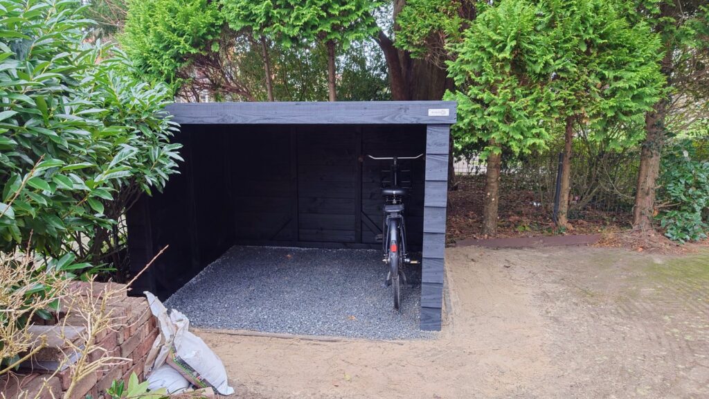Fietsenschuur model Haarlem - all black - MYWOOD