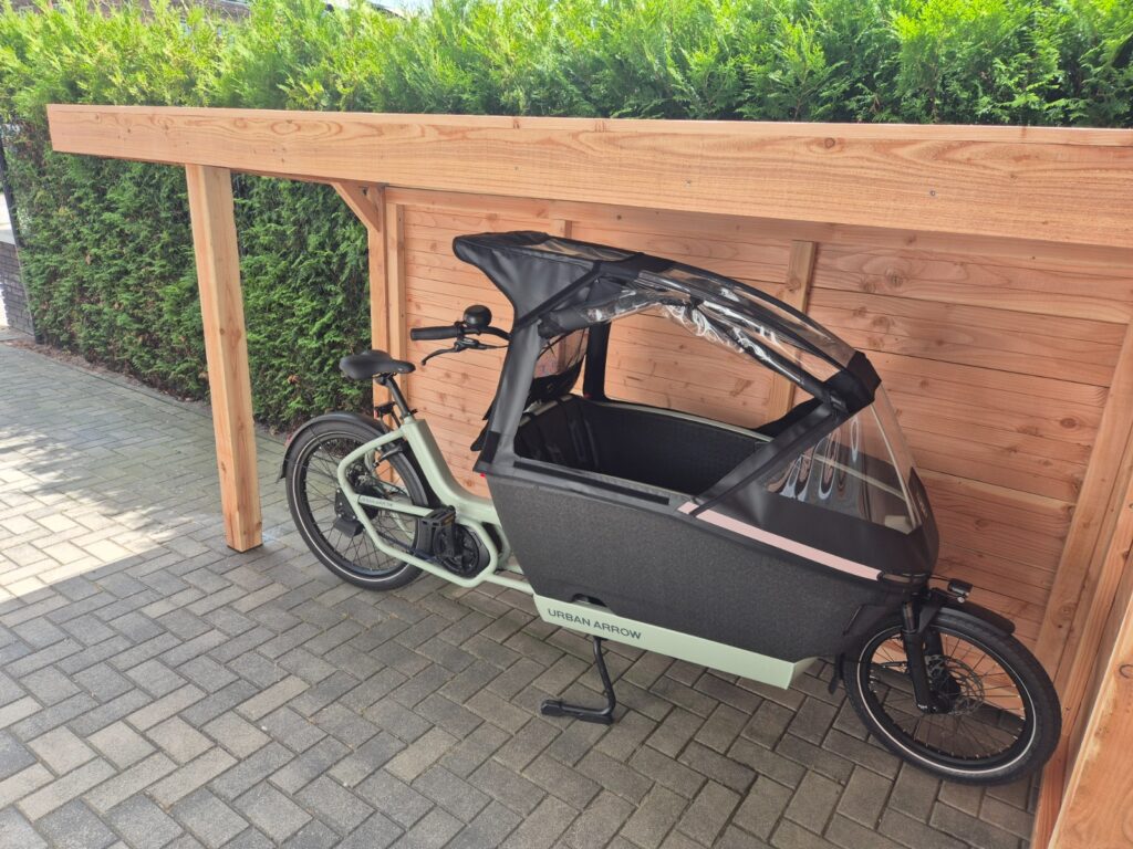 Fietsenschuur voor de bakfiets - MYWOOD