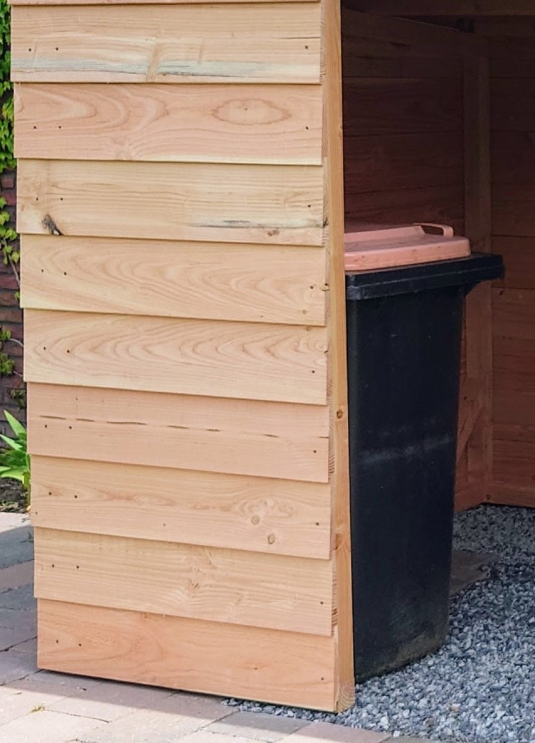 Containerscherm fietsenschuur