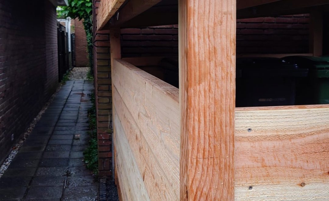 Fietsenschuur ROME blank hout - MYWOOD