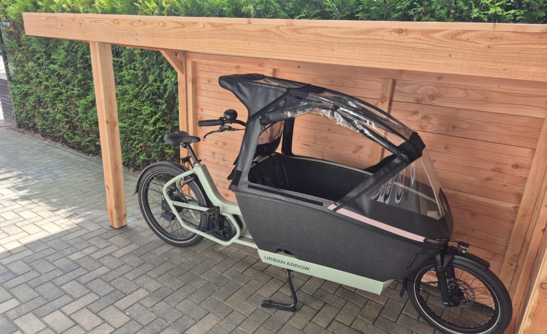 Fietsenschuur voor de bakfiets - MYWOOD